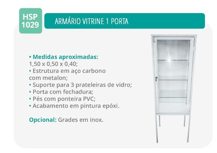 Armario Vitrine 1 Porta