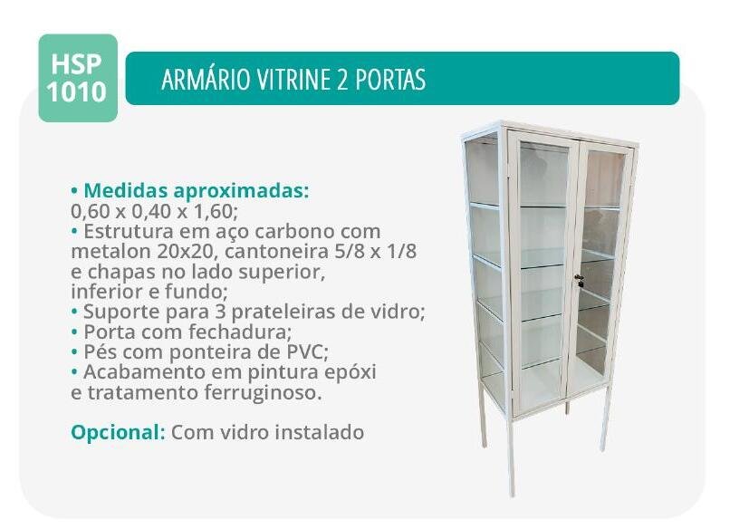 Armario Vitrine 2 Portas