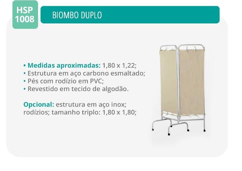 Biombo Hospitalar (Duplo/Triplo)