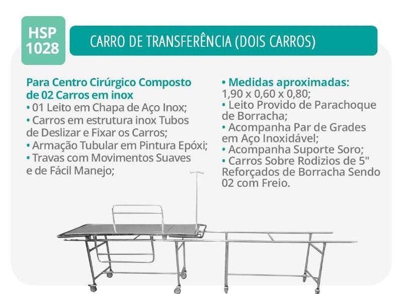 Carro de Transferencia para Centro Cirurgico