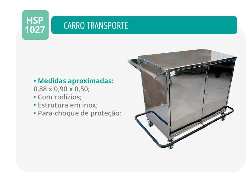 Carro de Transporte em Aco Inox