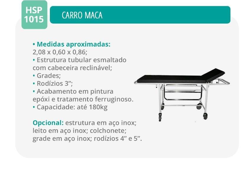 Carro Maca Hospitalar