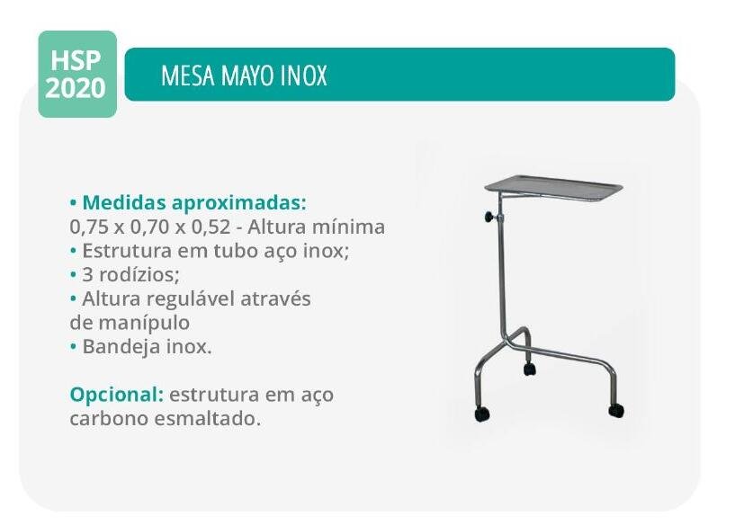 Mesa Mayo Inox