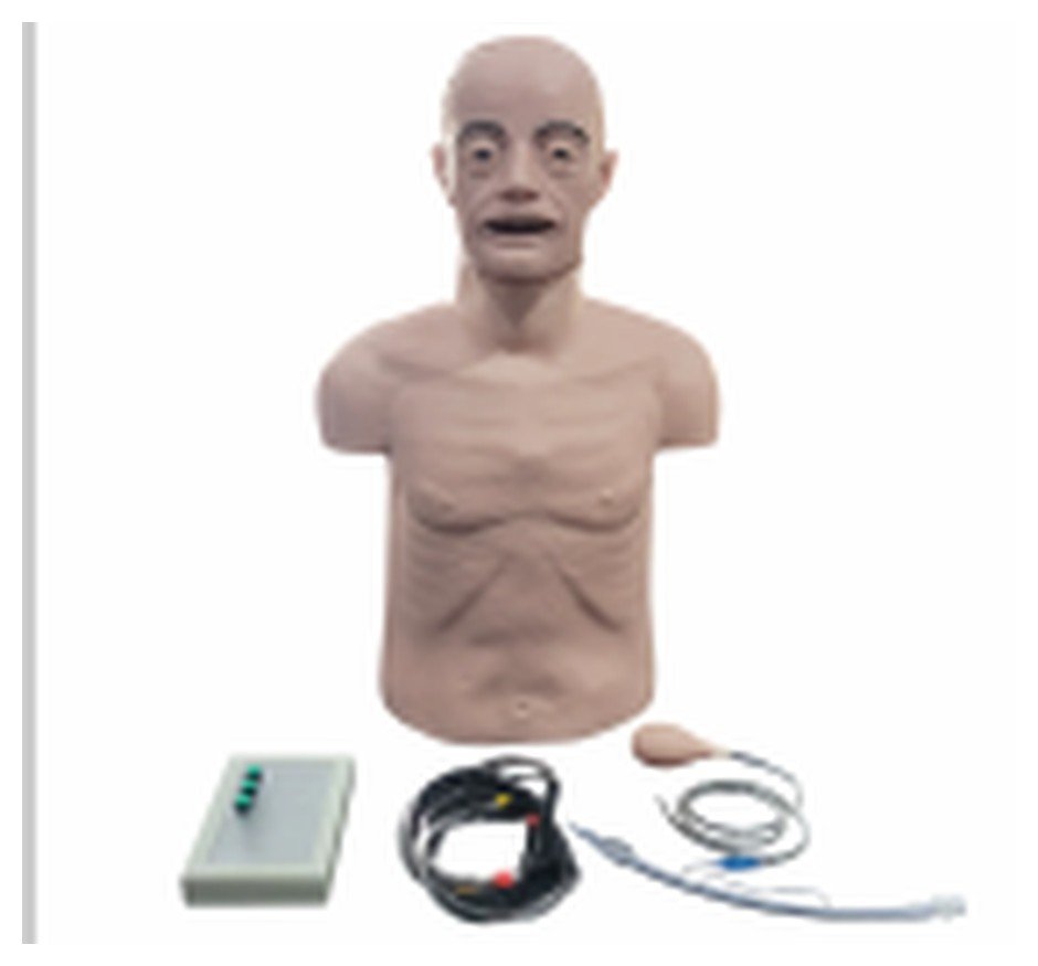 Simulador, Torso Geriátrico para Treino de RCP e Intubação Orotraqueal